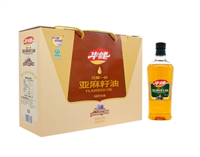 压榨一级亚麻籽油1L×4瓶（礼盒）